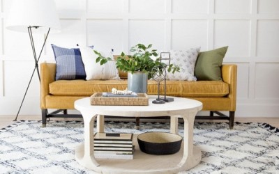 ایده های نو برای تزیین زیر میز شیشه ای و میز جلو مبلی