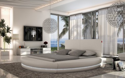 مدل های متنوع تخت خواب گرد و دایره ای شکل