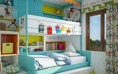 تخت خواب های دوطبقه شیک برای اتاق کودک و نوجوان