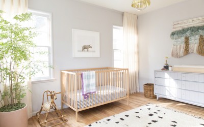 زیباترین مدل های تخت خواب و کمد نوزاد برای سیسمونی