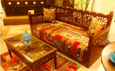 زیباترین میزهای جلو مبلی و عسلی سنتی و قدیمی