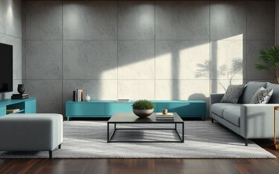 انواع چیدمان مبل و تلویزیون در پذیرایی