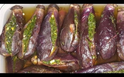 ترشی بادمجان شکم پر ترشی بادمجان شکم پر