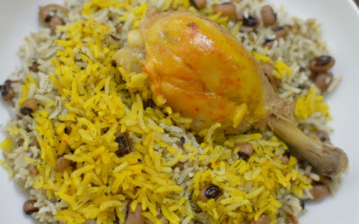 لوبیا چشم بلبلی پلو لوبیا چشم بلبلی پلو