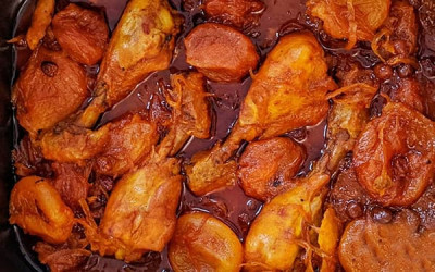 خورشت مرغ و آلو خورشت مرغ و آلو