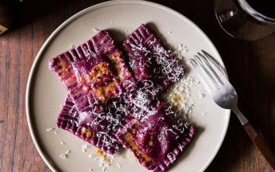 راویولی چغندر با کره