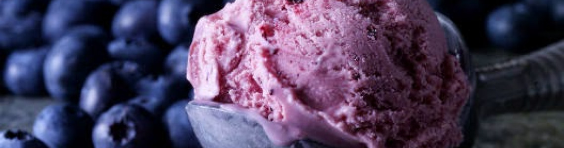 ماست بستنی بلوبری ماست بستنی بلوبری