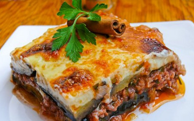 سوفله بادمجان یا موساکا سوفله بادمجان یا موساکا