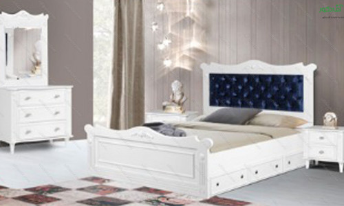 تخت خواب دو نفره چوبین