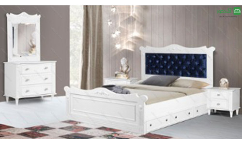 تخت خواب دو نفره چوبین