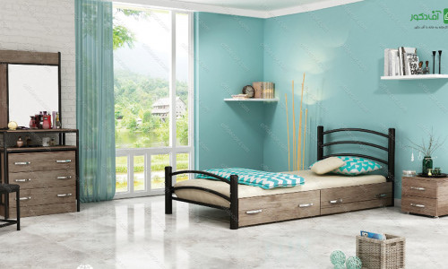 تخت خواب یک نفره نارینه تخت خواب یک نفره نارینه