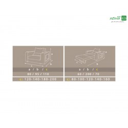مبل تختخواب شو دو نفره شباهنگ مبل تختخواب شو دو نفره شباهنگ
