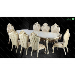 میز ناهار خوری استیل طرح ترک چراغان میز ناهار خوری استیل طرح ترک چراغان