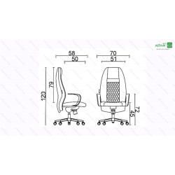 صندلی مدیریتی کد M36 صندلی مدیریتی کد M36