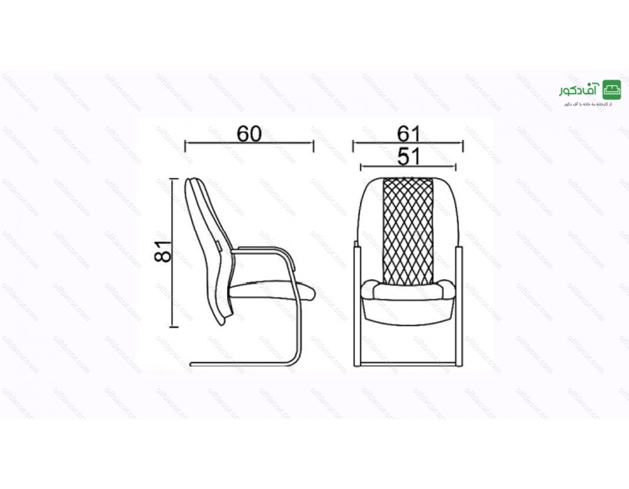صندلی کنفرانسی کد C20 صندلی کنفرانسی کد C20
