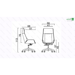 صندلی مدیریتی کد M37 صندلی مدیریتی کد M37