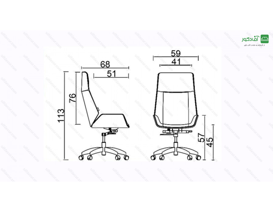 صندلی مدیریتی کد M37 صندلی مدیریتی کد M37