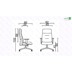 صندلی مدیریتی کد M41 صندلی مدیریتی کد M41
