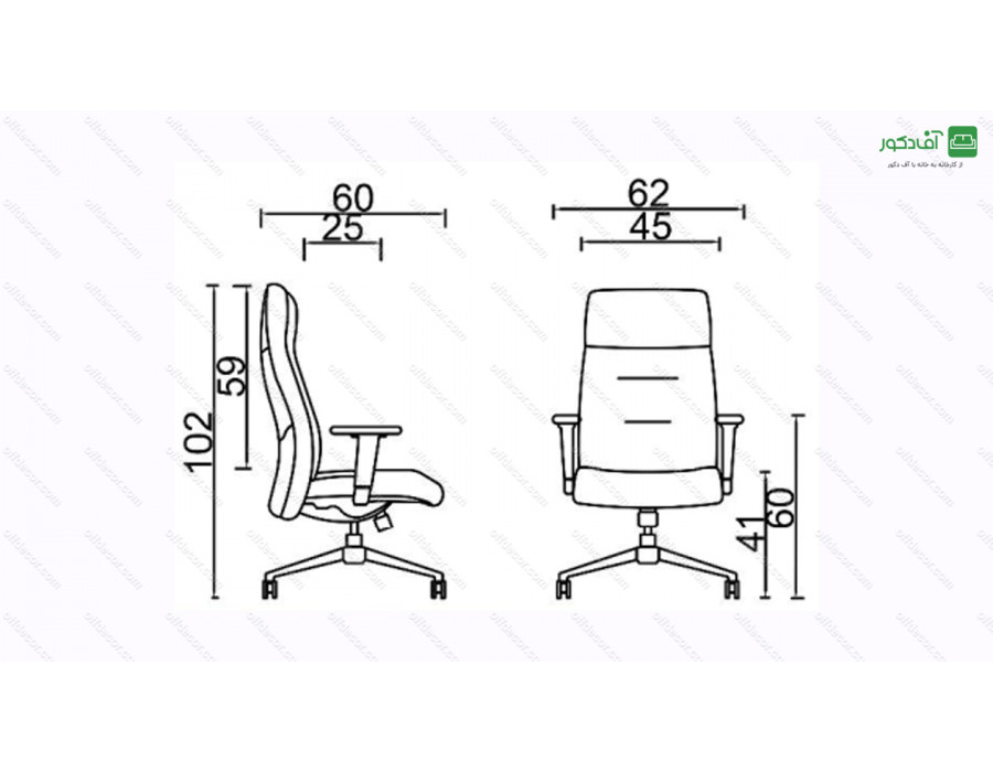 صندلی مدیریتی کد M41 صندلی مدیریتی کد M41