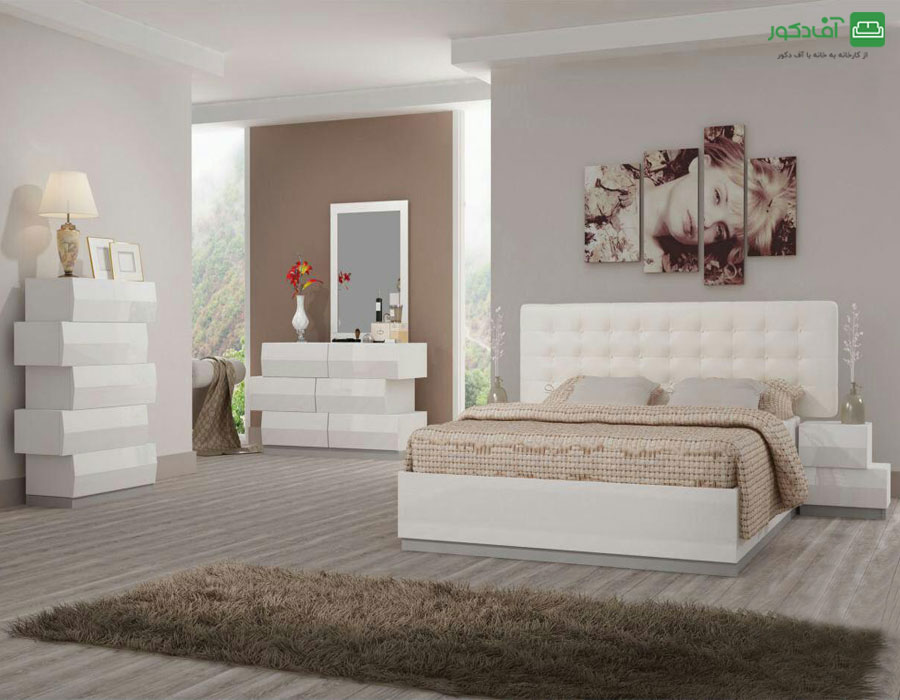 تخت خواب دو نفره آلما تخت خواب دو نفره آلما