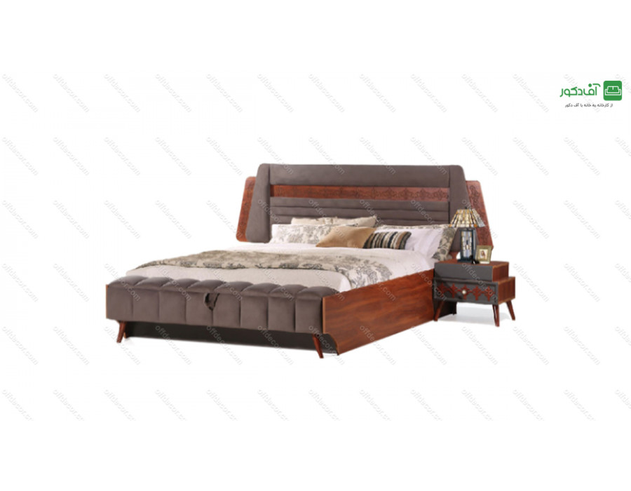 تخت خواب دو نفره ثمین تخت خواب دو نفره ثمین