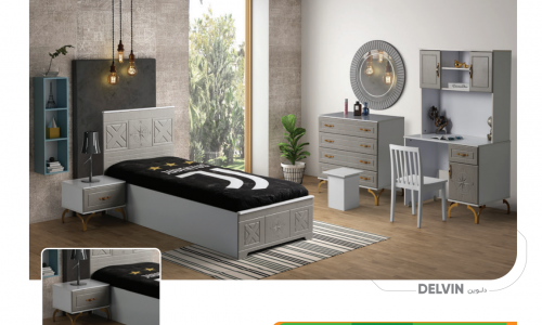 سرویس خواب یک نفره دلوین سرویس خواب یک نفره دلوین