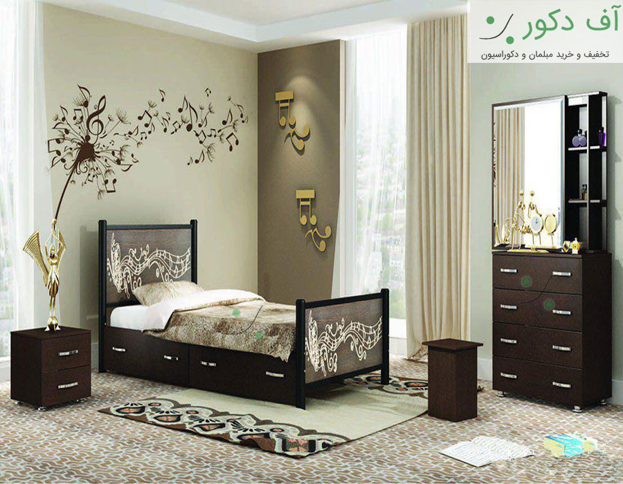 سرویس خواب یک نفره پروانه سرویس خواب یک نفره پروانه
