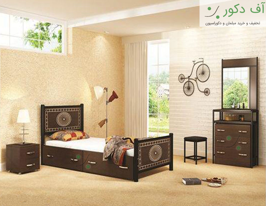 سرویس خواب مدرن یک نفره صدف
