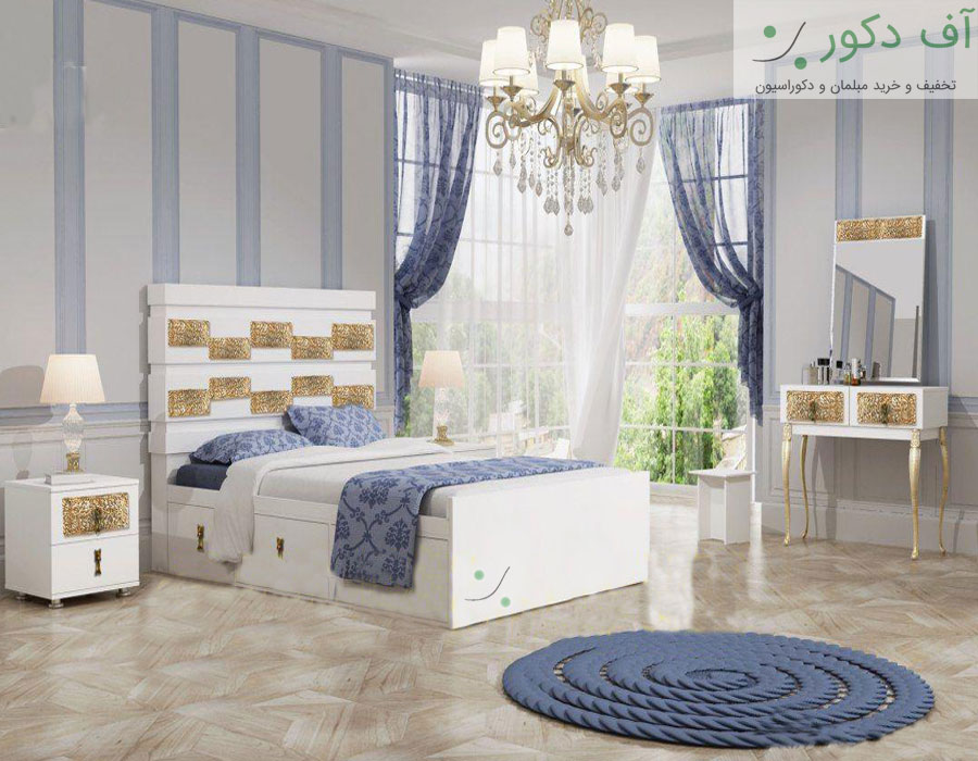 سرویس خواب دو نفره مدرن برنز سرویس خواب دو نفره مدرن برنز