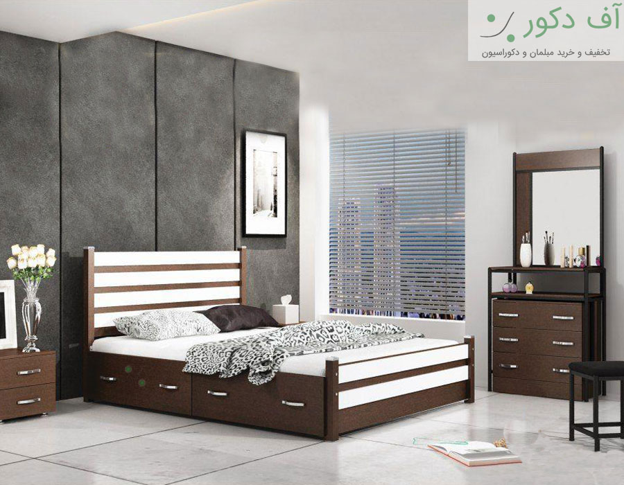 سرویس خواب دو نفره مدرن آذین سرویس خواب دو نفره مدرن آذین
