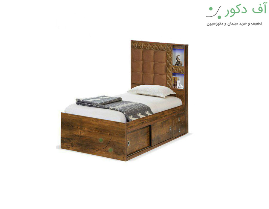 تخت خواب یک نفره شطرنجی تخت خواب یک نفره شطرنجی