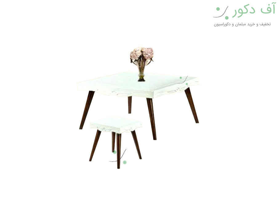 میز جلو مبلی و عسلی پایه گرد CNC میز جلو مبلی و عسلی پایه گرد CNC