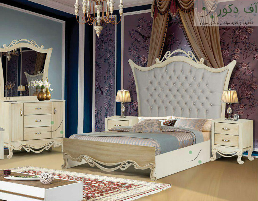 تخت خواب دو نفره لبخند تخت خواب دو نفره لبخند