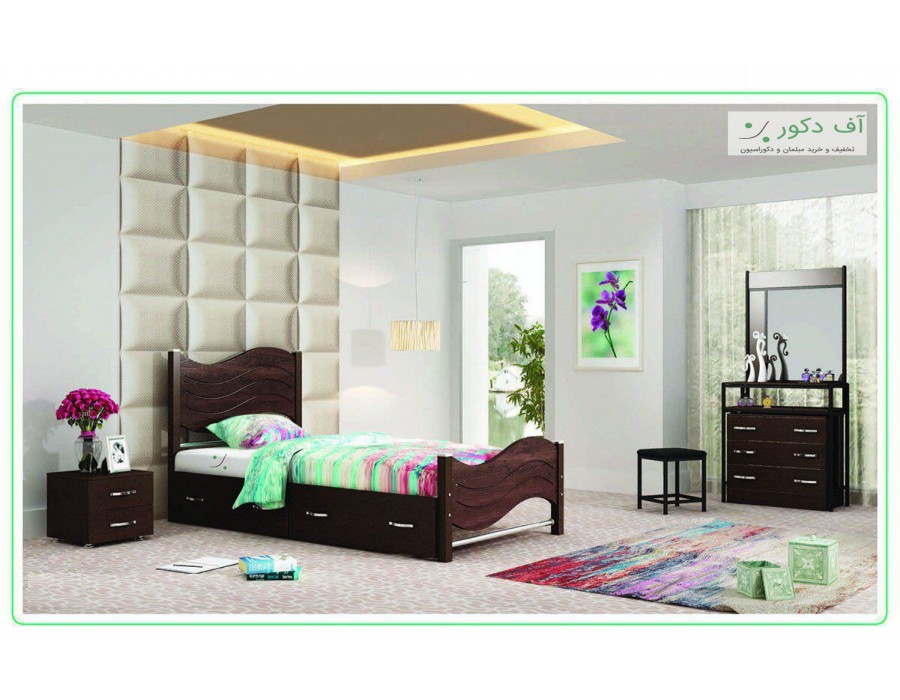 تخت خواب یک نفره جوان ماندانا تخت خواب یک نفره جوان ماندانا