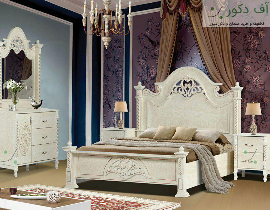 تخت خواب دو نفره سلطنتی آذرخش تخت خواب دو نفره سلطنتی آذرخش