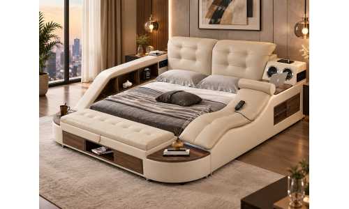 تخت خواب دو نفره ماساژور هوشمند لوگانو