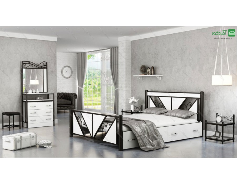 تخت خواب دو نفره گریس تخت خواب دو نفره گریس
