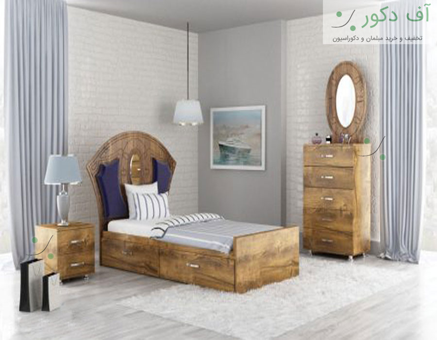سرویس خواب یک نفره مدرن گلدیس