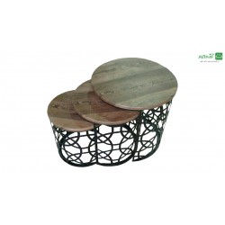 میز جلو مبلی و عسلی هندسی کوره ای میز جلو مبلی و عسلی هندسی کوره ای