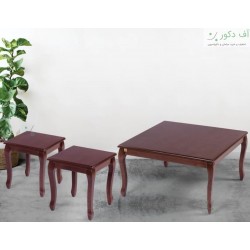 میز جلو مبلی و عسلی صفحه چوبی میز جلو مبلی و عسلی صفحه چوبی