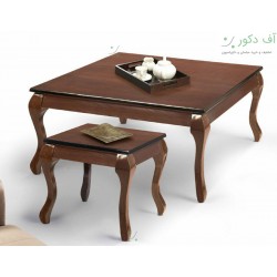 میز جلو مبلی و عسلی صفحه چوبی میز جلو مبلی و عسلی صفحه چوبی