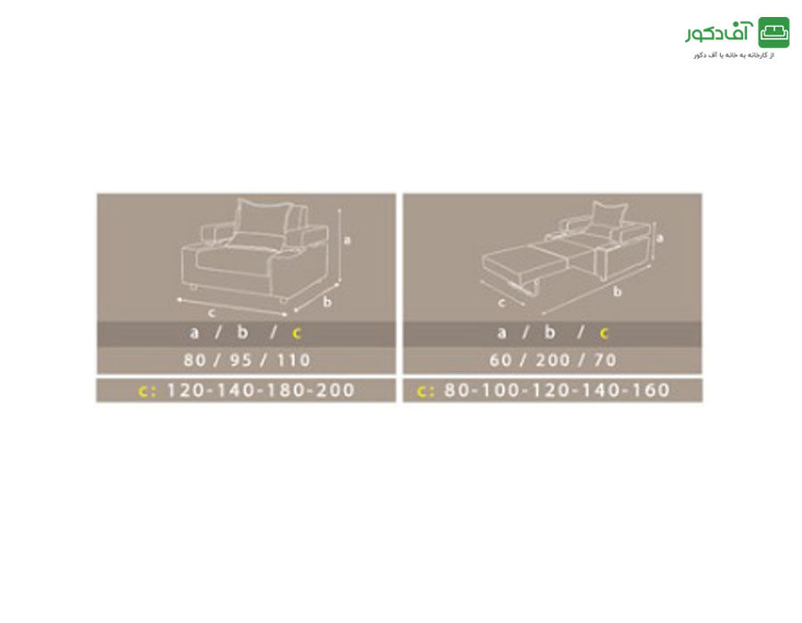 مبل تختخوابشو یک نفره فروزش مبل تختخوابشو یک نفره فروزش