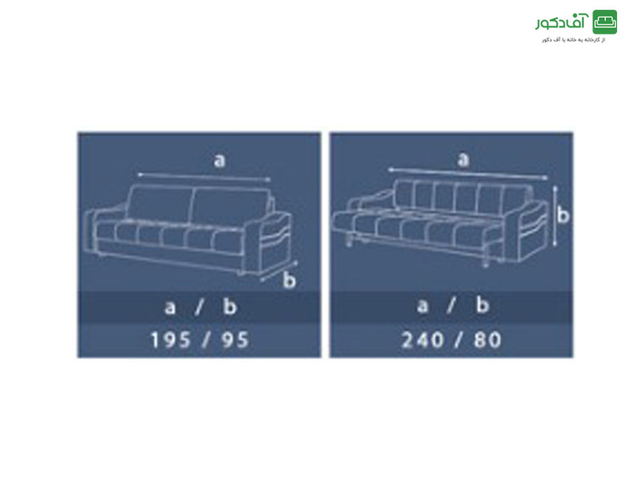 مبل تختخوابشو دو نفره گیتی مبل تختخوابشو دو نفره گیتی