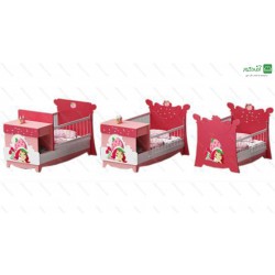 تخت خواب نوزاد نوجوان توت فرنگی
