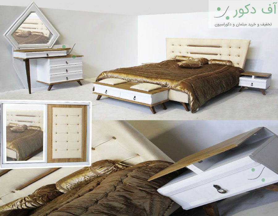تخت خواب دو نفره مدرن روناک تخت خواب دو نفره مدرن روناک