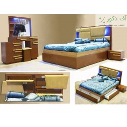 تخت خواب دو نفره فلور تخت خواب دو نفره فلور
