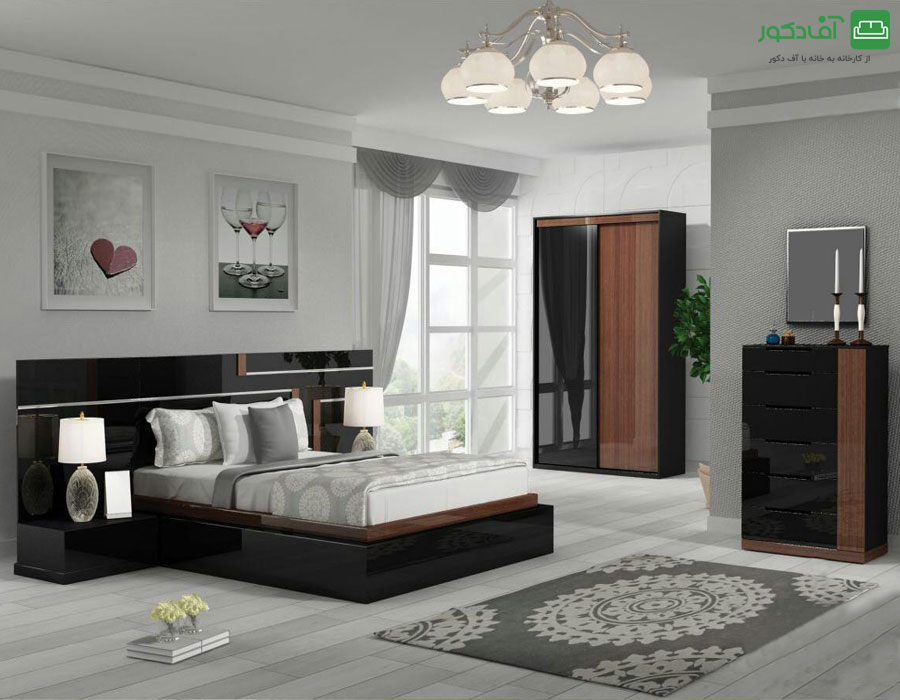 تخت خواب دو نفره شفق