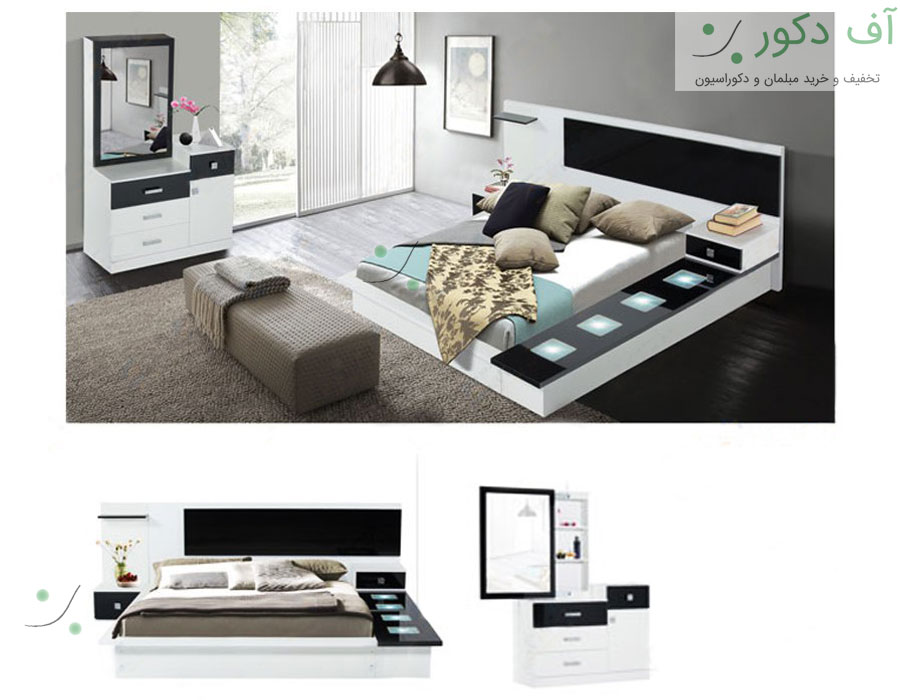 تخت خواب دو نفره راپونا تخت خواب دو نفره راپونا