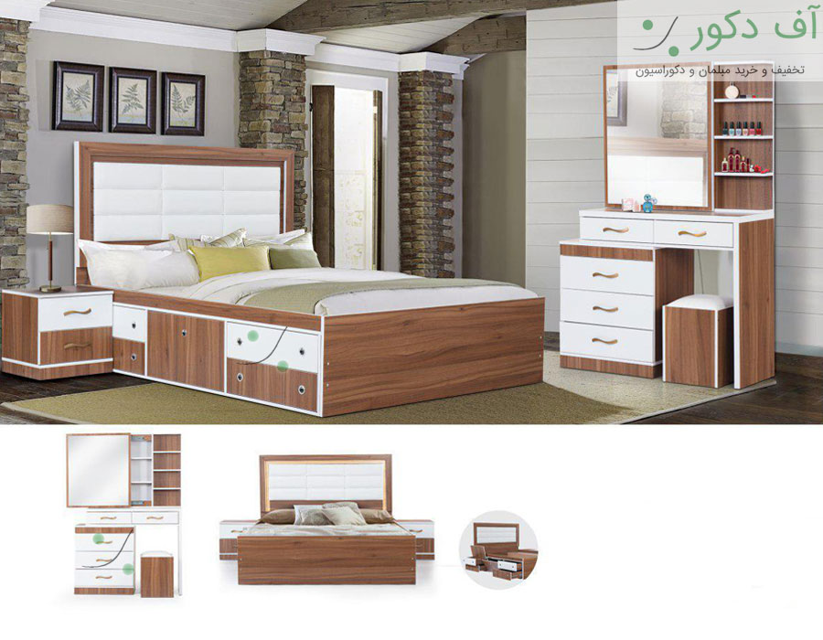تخت خواب دو نفره ملیسا تخت خواب دو نفره ملیسا