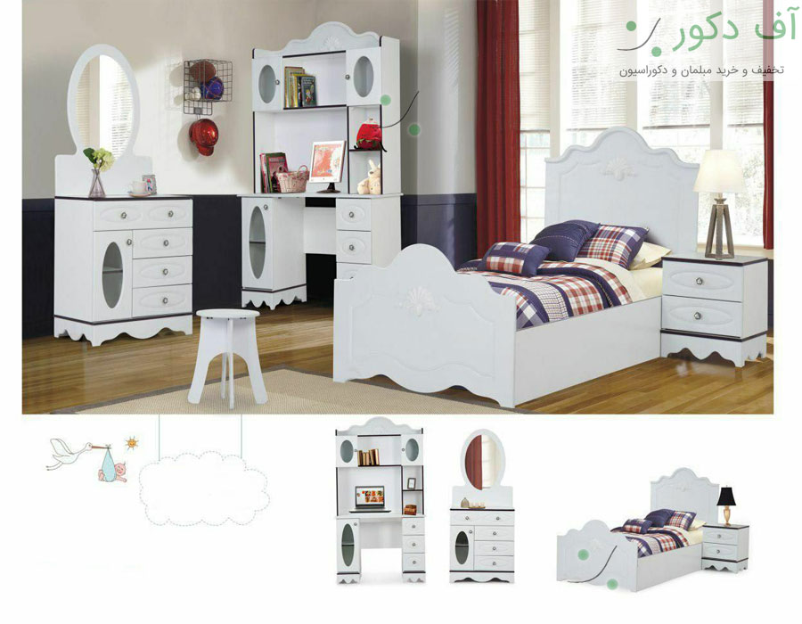 تخت خواب یک نفره راشا تخت خواب یک نفره راشا